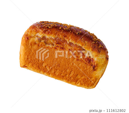Sweet bun stuffed with cherry jam 111612802