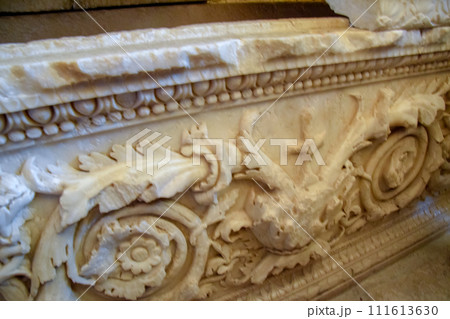 Sarcophagus in church of St. Nicholas in Demre Turkey. 111613630