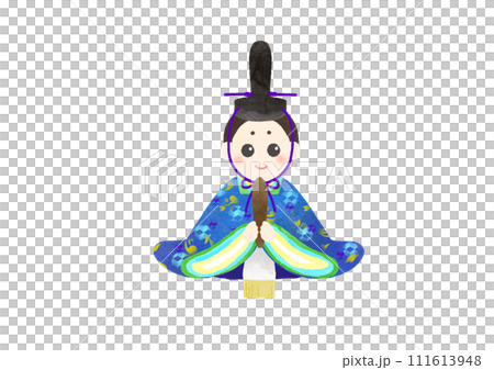 Hinamatsuri Hina 娃娃水彩插圖 Hinamatsuri Hina 娃娃水彩插圖 111613948