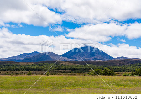 トンガリロ国立公園のナウルホエ山 111618832