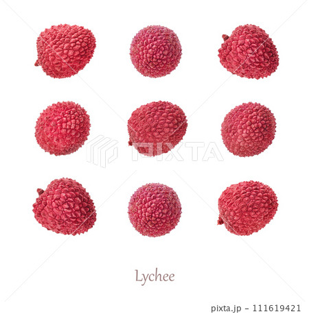 Set of lychee berries 111619421
