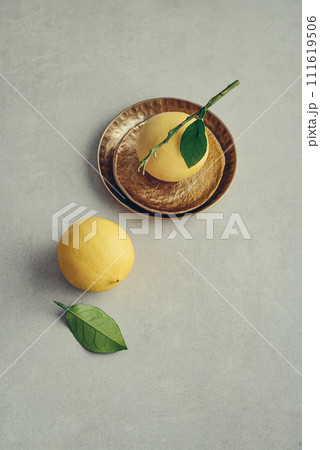 Fresh ripe bergamot orange fruits 111619506