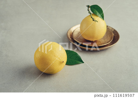 Fresh ripe bergamot orange fruits 111619507