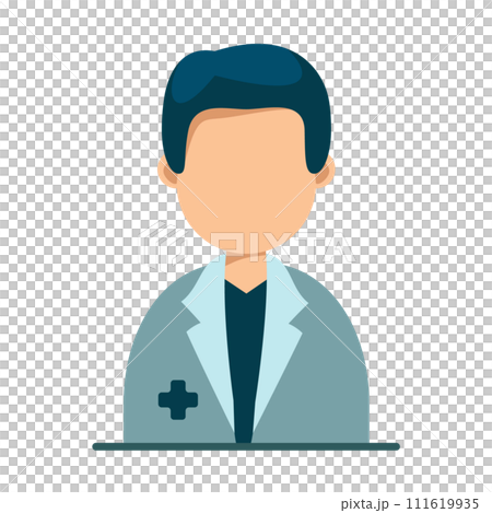 Doctor icon in uniform 111619935