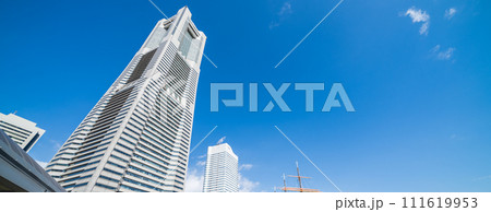 「神奈川県」桜木町周辺の都市風景　横浜市 111619953