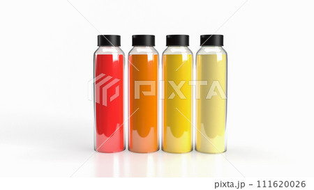 The juice in bottles glass png for drink concept 3d rendering. The juice in bottles glass png for drink concept 3d rendering. 111620026