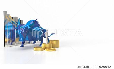 The Bull 3d figure for Business or positive sentiment often encourages buying. The Bull 3d figure for Business or positive sentiment often encourages buying. 111620042