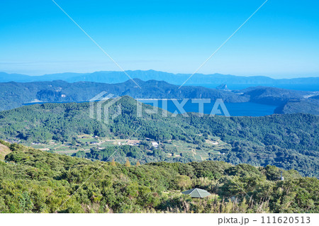 【大野岳しろろ展望台からの風景】 鹿児島県南九州市頴娃町郡 111620513
