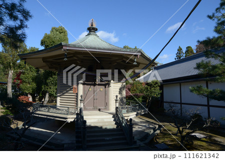 秋の大覚寺　心経殿　京都市右京区嵯峨 111621342