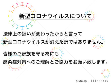 【医療】新型コロナ 感染症対策へのご理解とご協力をお願いします 111622345