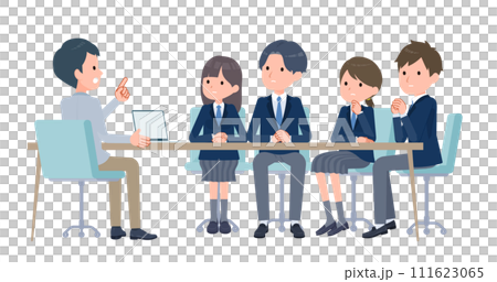 老師認真地教導學生 111623065