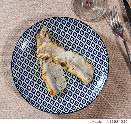 Herring fillet is cooked with spicy salt curing Herring fillet is cooked with spicy salt curing 111624036