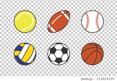 各種運動球插圖集 各種運動球插圖集 111624334