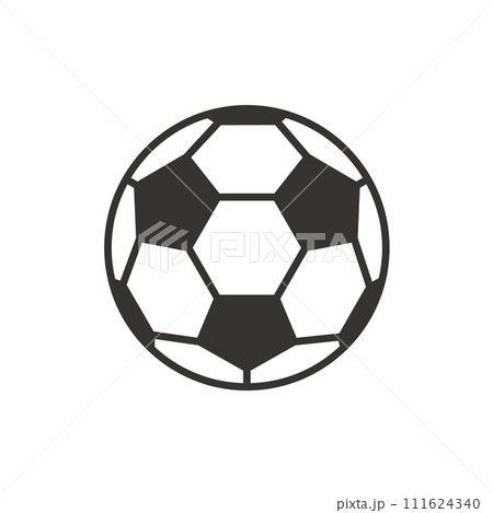 シンプルなサッカーボールのイラスト 111624340