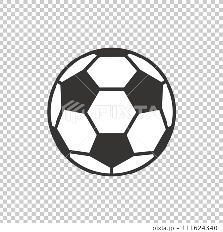 シンプルなサッカーボールのイラスト 111624340