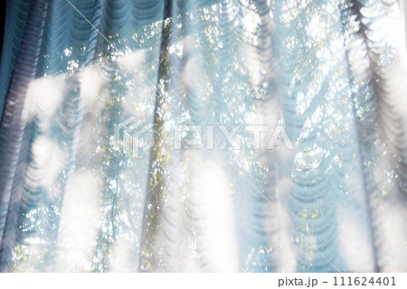 レースカーテン 朝日と新緑 レースカーテン 朝日と新緑 111624401