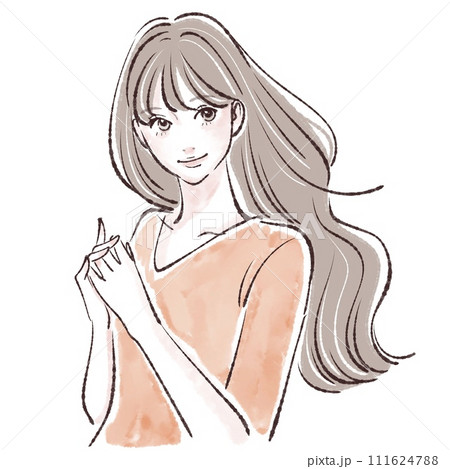 女性・女の子のイラスト素材 111624788