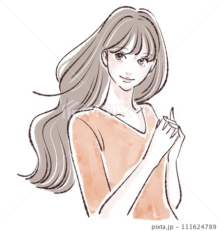 女性・女の子のイラスト素材 111624789