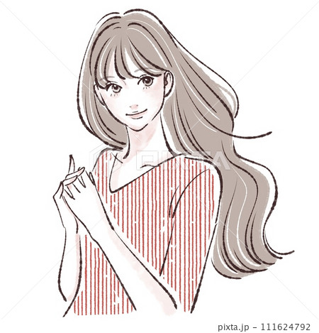 女性・女の子のイラスト素材 111624792