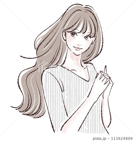 女性・女の子のイラスト素材 女性・女の子のイラスト素材 111624809