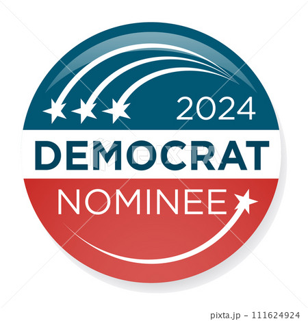 Voting 2024 Icon with Vote, Government, and Patriotic Symbolism and Colors 111624924
