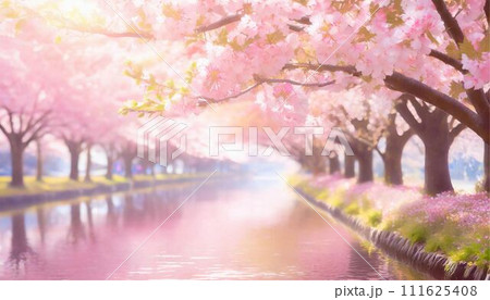 フレーム 背景 桜 さくら サクラ 風景 花 春 コピースペース AI生成画像 フレーム 背景 桜 さくら サクラ 風景 花 春 コピースペース AI生成画像 111625408