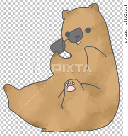 一隻戴著墨鏡坐著的熊 一隻戴著墨鏡坐著的熊 111625611