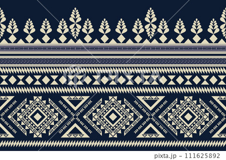 Navajo tribal vector seamless pattern. Native American ornament. Ethnic South Western decor style. Boho geometric ornament. Vector seamless pattern. Mexican blanket, rug. Woven carpet illustration. 111625892