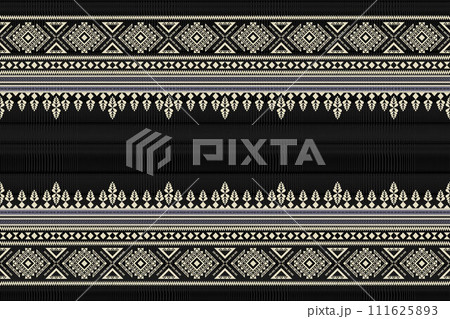 Navajo tribal vector seamless pattern. Native American ornament. Ethnic South Western decor style. Boho geometric ornament. Vector seamless pattern. Mexican blanket, rug. Woven carpet illustration. 111625893