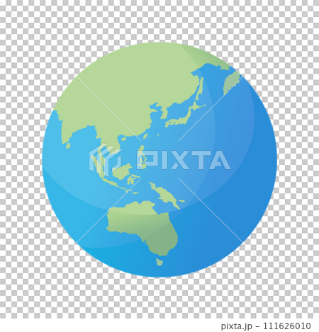 シンプルな地球のイラスト 111626010