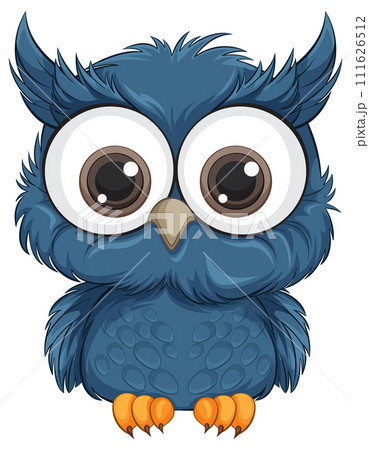Cute Cartoon Owl Illustration 111626512