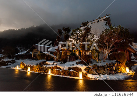 《京都府》美山かやぶきの里　雪灯廊 111626944