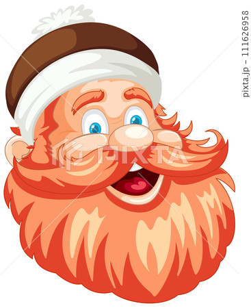 Cheerful Bearded Sailor Vector Illustration 111626958