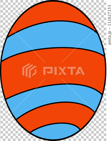 The easter egg drawing  image for holiday concept. 111627153