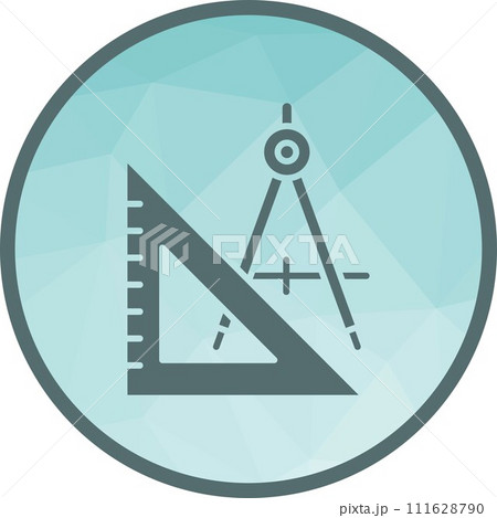 Geometry Tools icon vector image. Geometry Tools icon vector image. 111628790