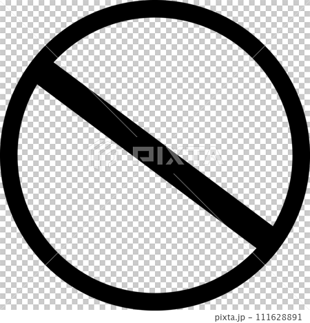 Prohibited mark pictogram Prohibited mark pictogram 111628891