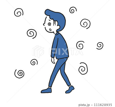 くたくたな働く男性 111628935