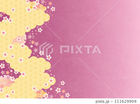 背景素材-和柄桜2024-11 背景素材-和柄桜2024-11 111629909