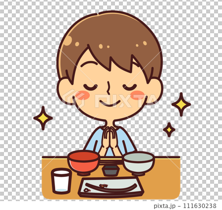 男孩舉辦盛宴插畫素材 111630238