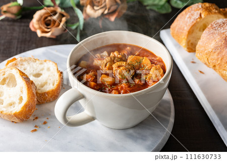 具だくさんの、マンハッタンクラムチャウダー 具だくさんの、マンハッタンクラムチャウダー 111630733