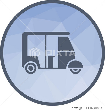 Auto Rickshaw icon vector image. Auto Rickshaw icon vector image. 111630854