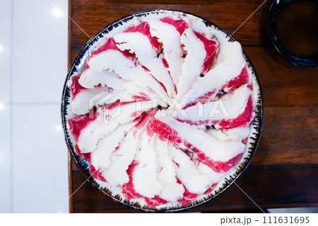 raw beef or sliced beef, beef for cook 111631695