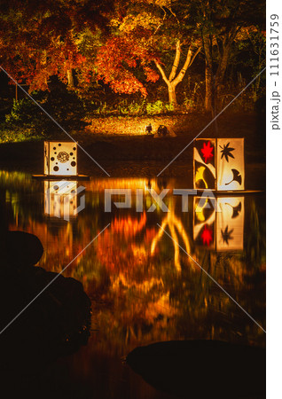 福島県白河市 翠楽苑の灯籠 111631759