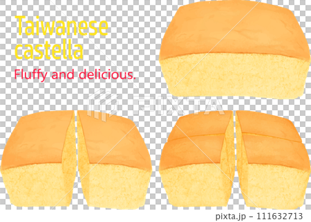 台灣卡斯提拉鬆軟糖果海綿蛋糕 111632713