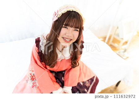 和 ロリ 本日限定価格 浴衣ドレス ロリィタ 和ロリ フリル 清楚 甘め