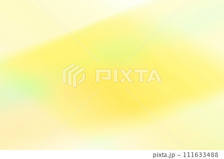 黄緑・オレンジ色の面と線の交差　半透明感の背景　 111633488