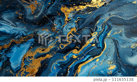 Marble background with golden texture. Glitter marbling for design. Marble background with golden texture. Glitter marbling for design. 111635138