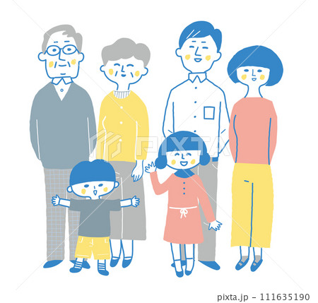 幸せな三世代家族 111635190