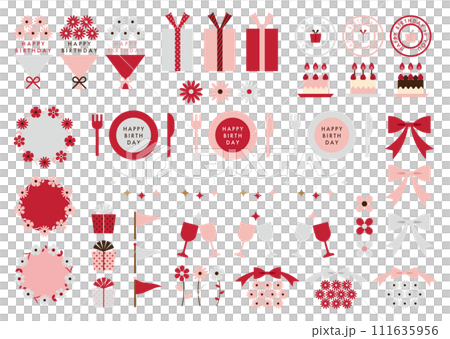 生日套裝材料，如花束 111635956