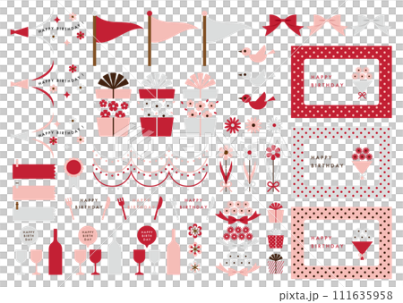 擴音器等生日套裝材料 111635958